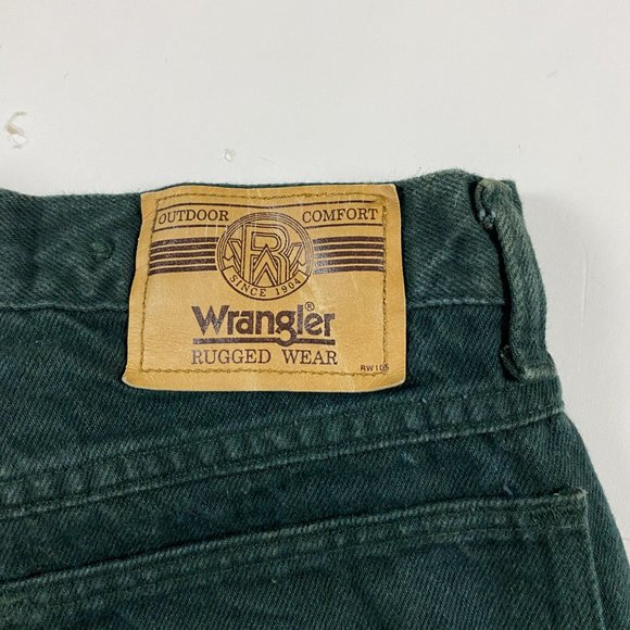Vintage Wrangler Briar Brush Double Knee Pants 32 x 32 Fits 30 x 32 Green - Picture 5 of 12